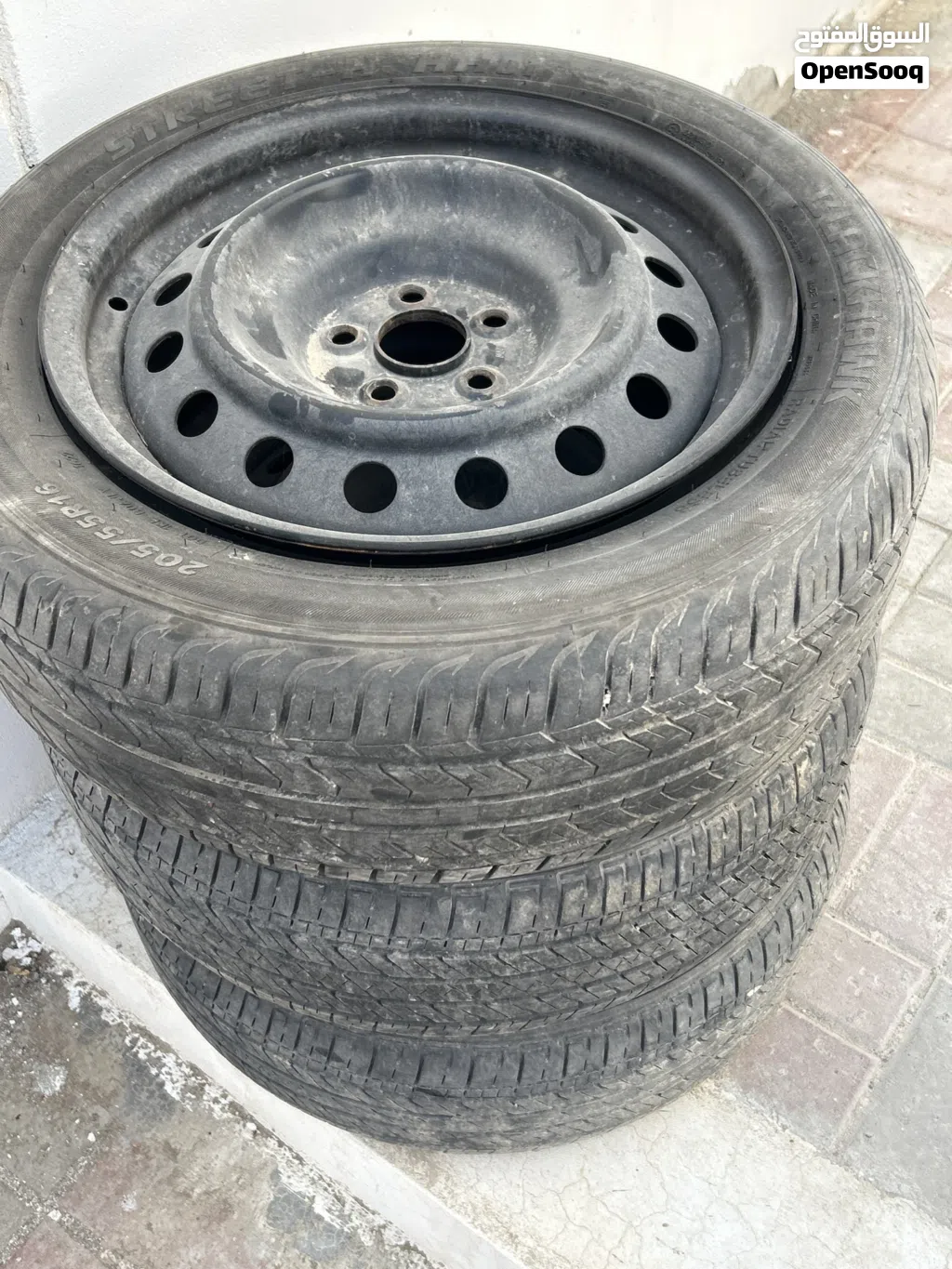 3 رنجات حديد مع 4طاسات مقاس 16 او بدل