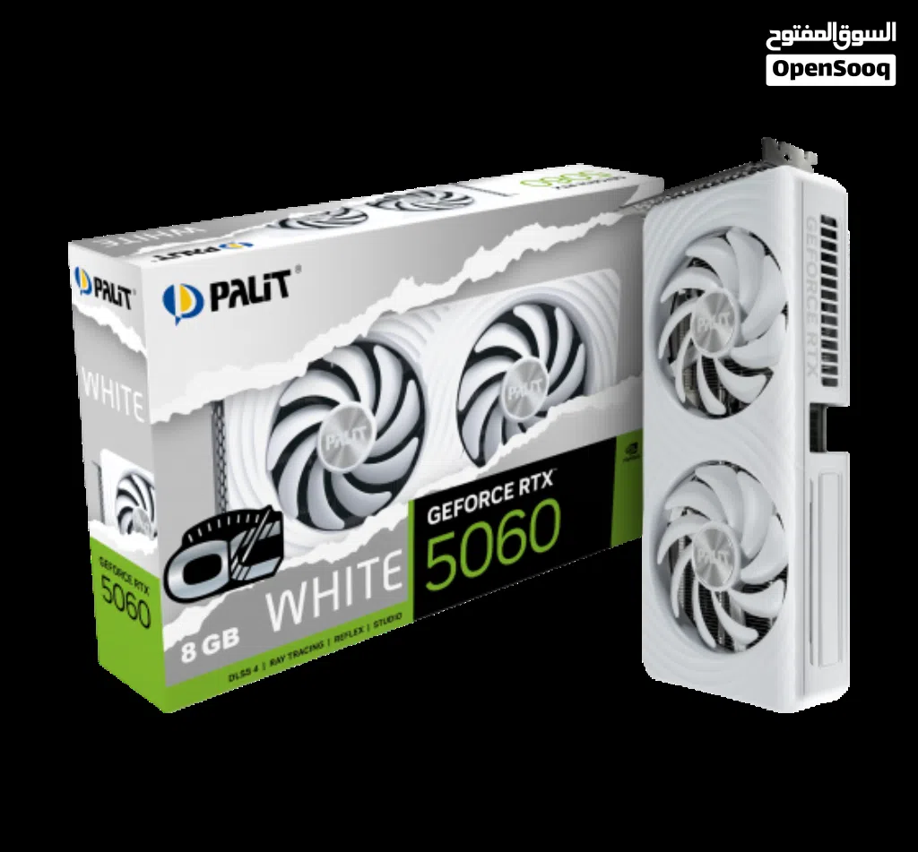 كرت شاشه rtx 5060 النسخه البيضاء ( مميز)