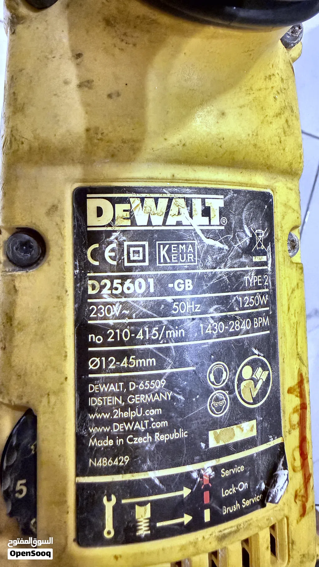 Dewalt - Jack Hammer DEWALT - D25601 -GB