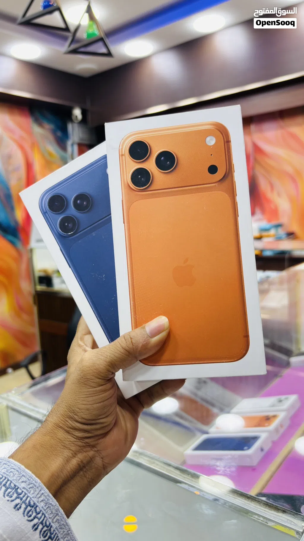 iPhone 17 Pro Max, 256gb Orange & Blue Arabic