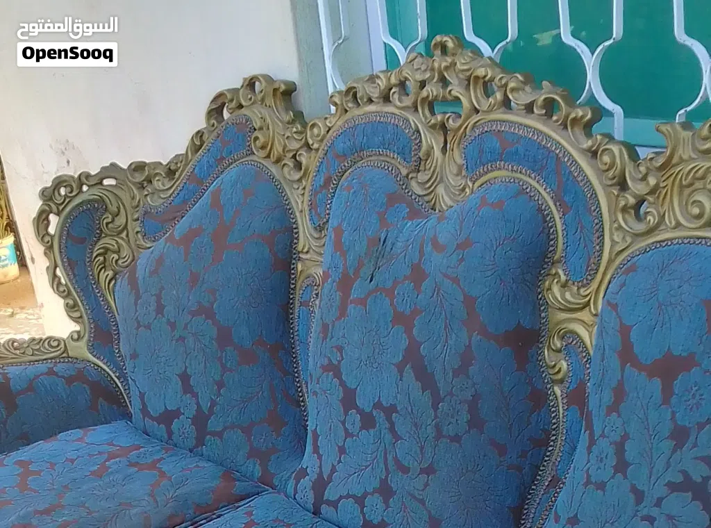 طقم كنب حفر مذهب