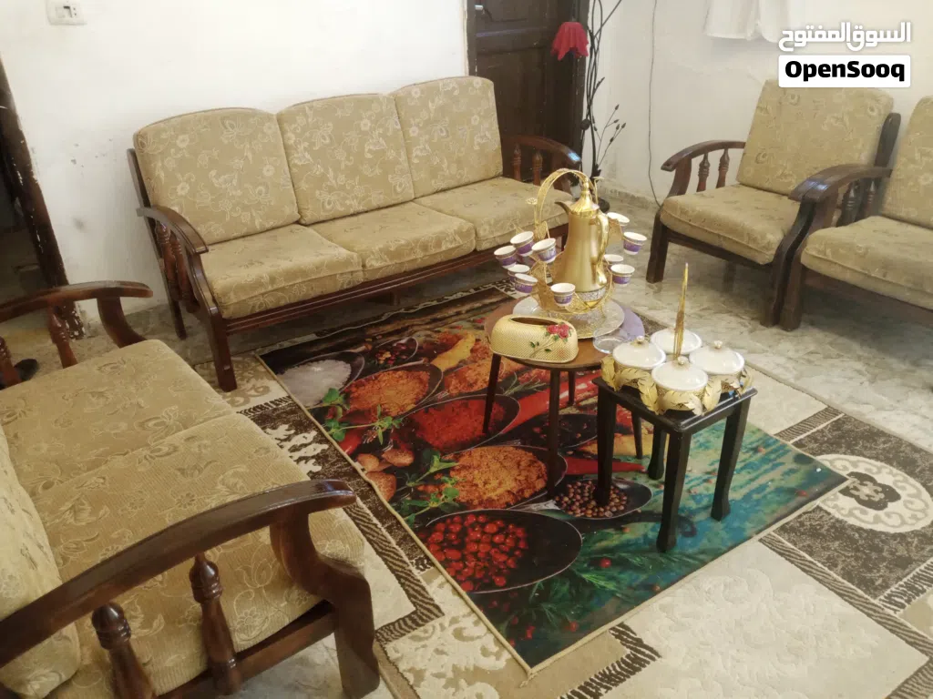طقم مورس تفصيل خشب زان سبع مقاعد