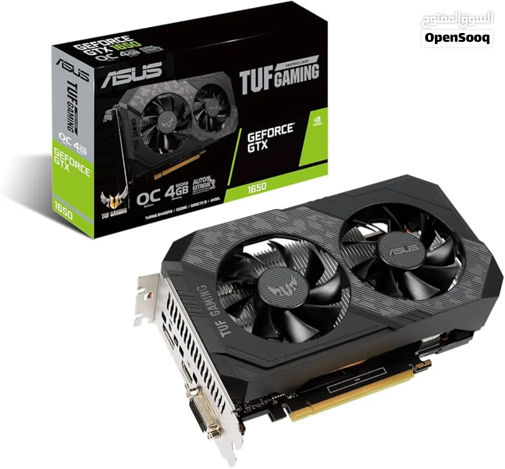 كرت شاشه GTX1650 نضيف وبحالة الوكاله