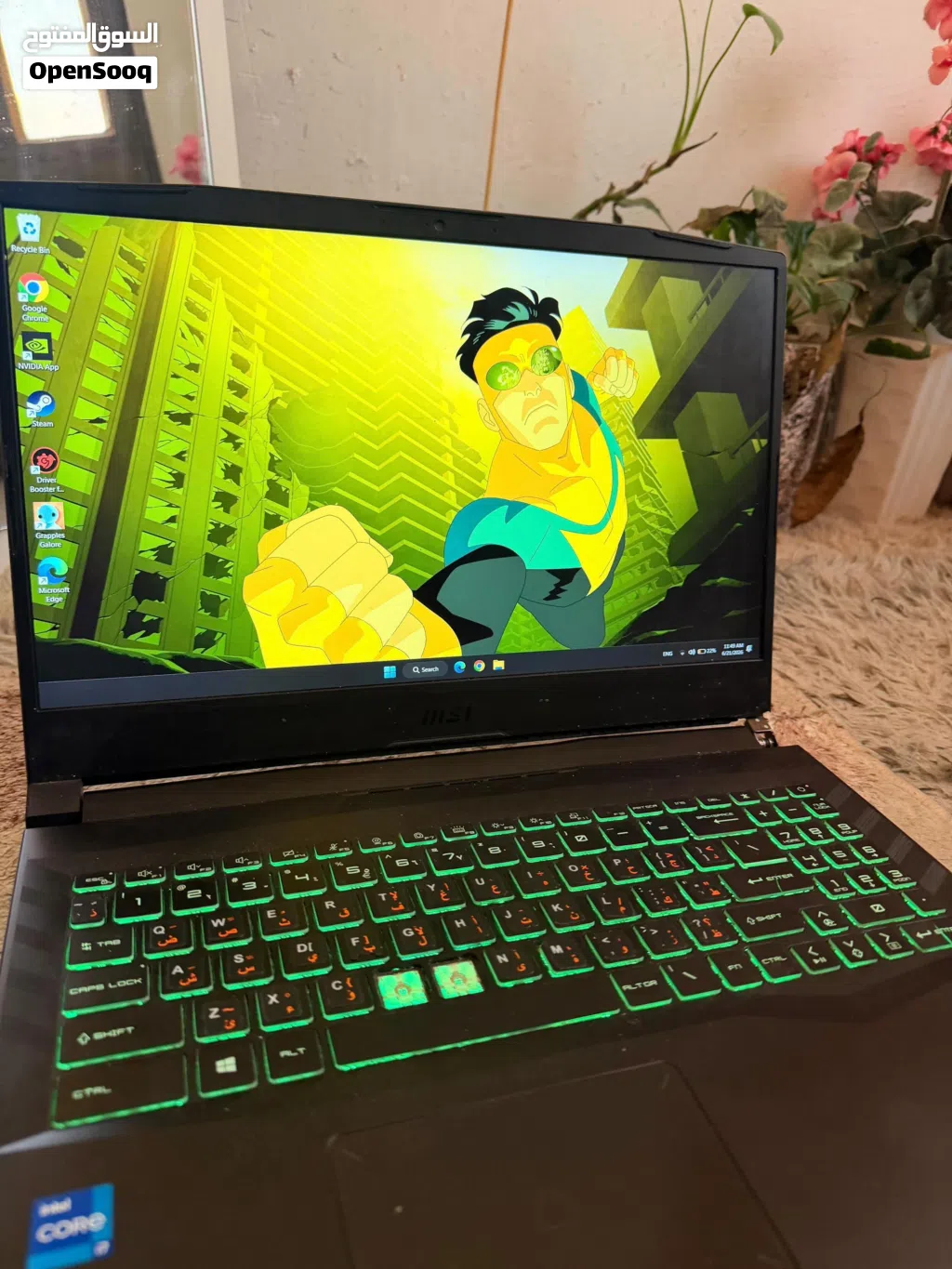 لابتوب Msi pulse GL66 i7 11800 rtx3060