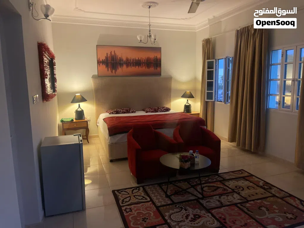 غرفة راقية و متنوعه للإيجار اليومي -شهري في الموالح Rooms for daily and monthly rent