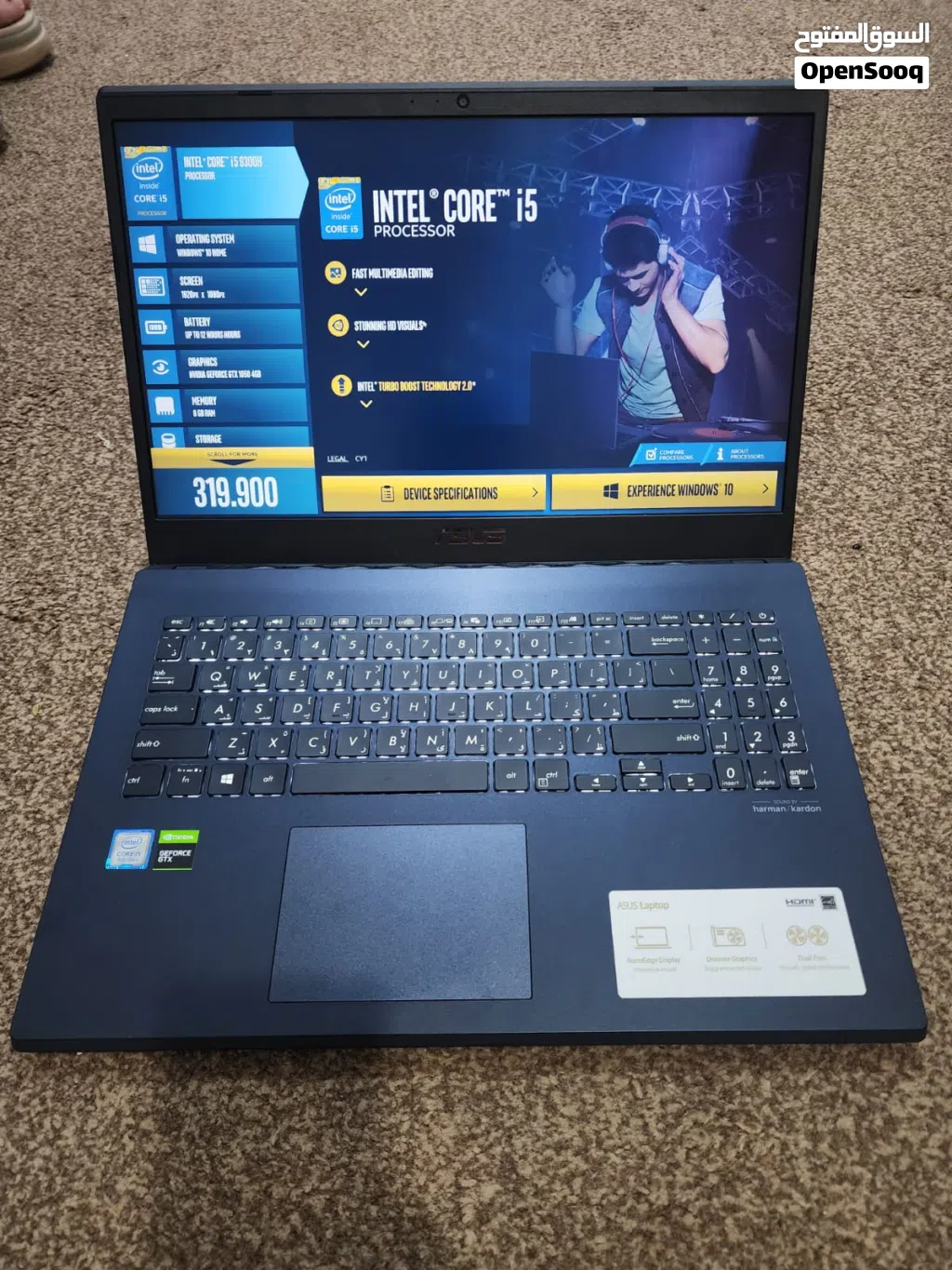لابتوب للمهندسين وينفع للالعاب Asus. شبه جديد استعمال شهرين فقط