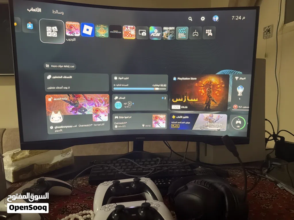 بلاستيشن5 نظيف جدا