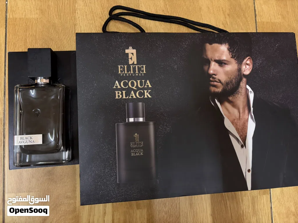 بكج عطر أكوا بلاك من أيليت مع بديل عطر بلاك افغانو