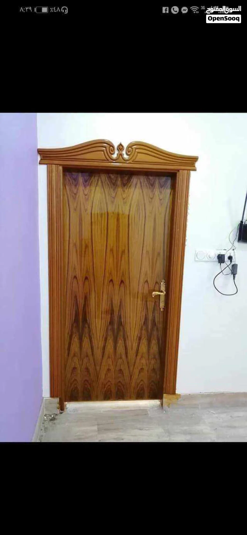 معمل نجارة لتفصال كافة الابواب جرجوب 3×6 مترين و20 ارتفاع ماليزي والطلاگه