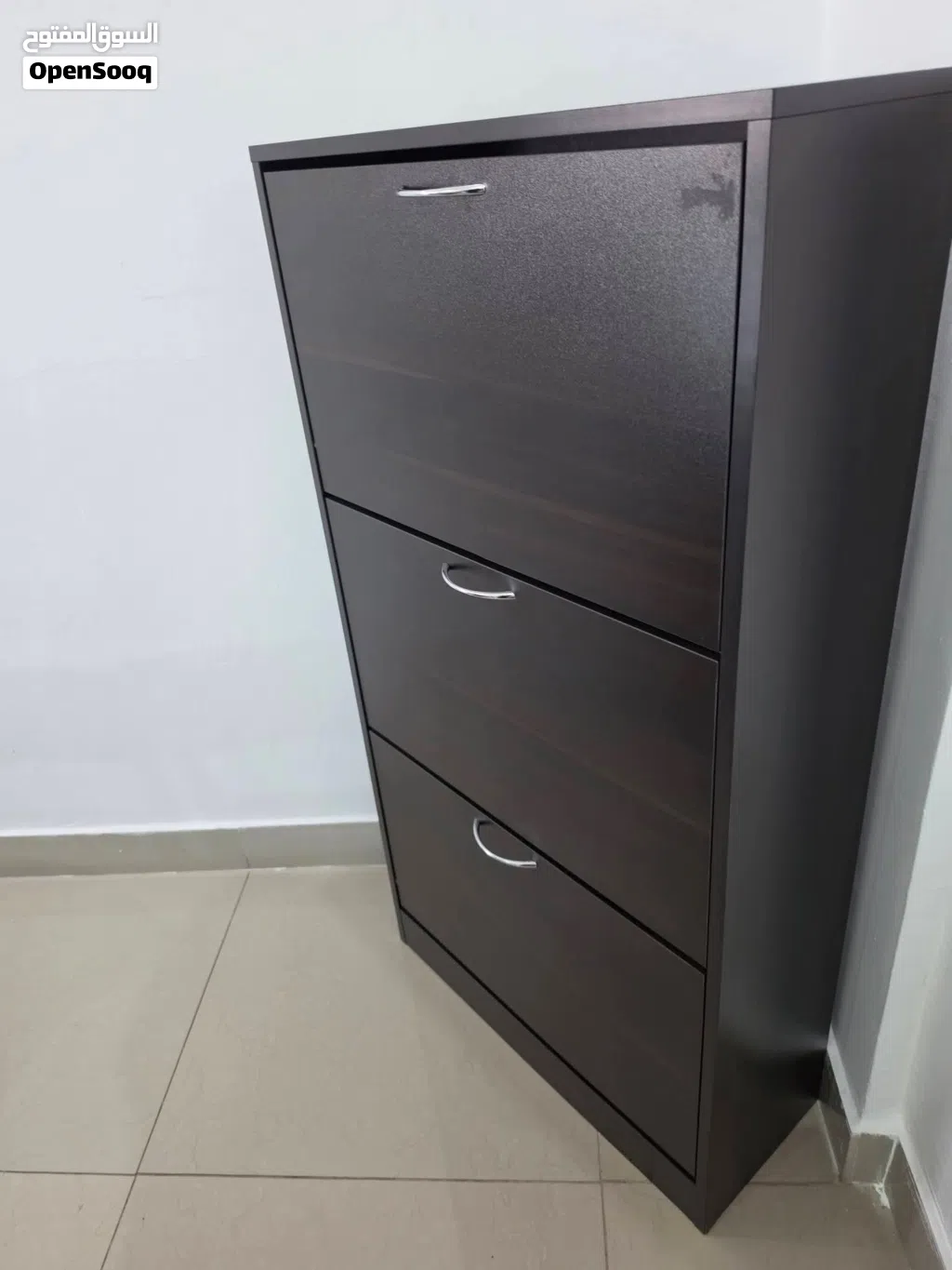 Shoe Cabinet (Dark Brown) – Excellent Condition