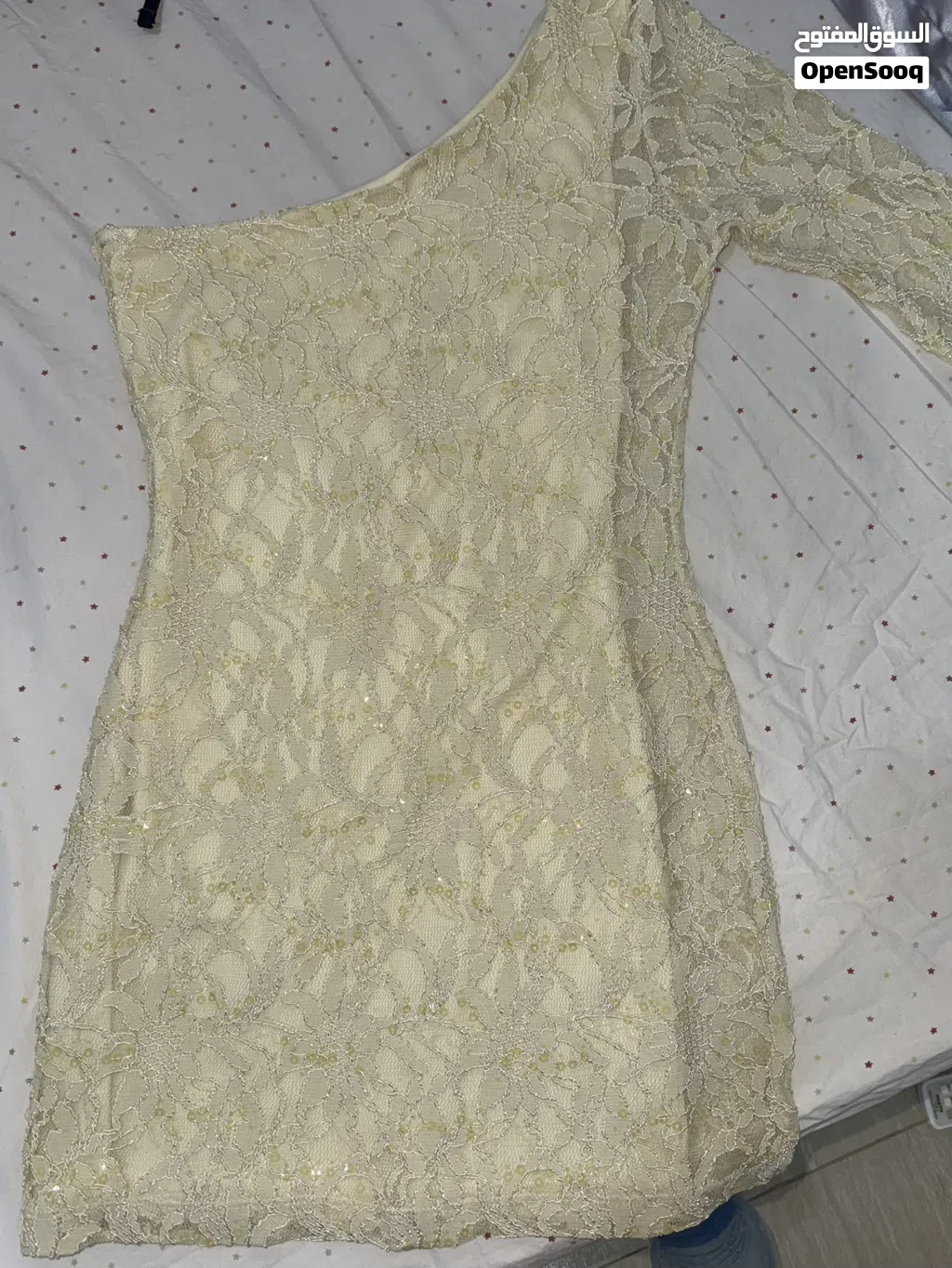 Brand New American Lace (Dantel) One-Shoulder Dress - Size Small