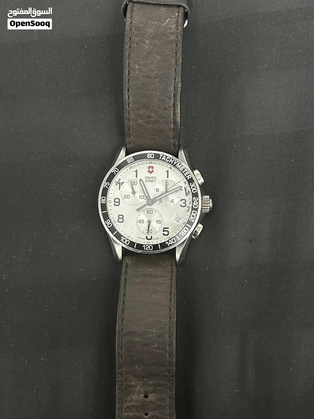 Victorinox Swiss Army Chrono Classic Watch Men 41mm Silver Dial Steel New Batt