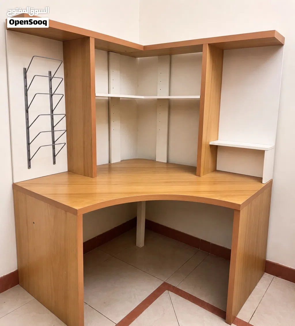 IKEA Corner Workstation with Shelving