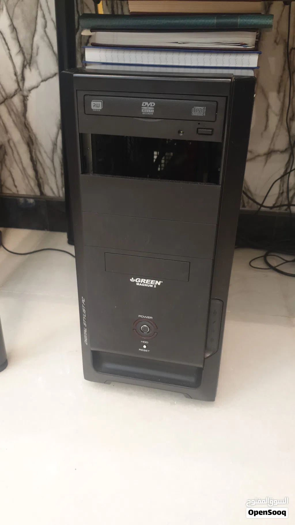 كيس كمبيوتر مكتبي Core i7 مع RAM 16GB وكرت شاشة AMD — جاهز للاستخدام