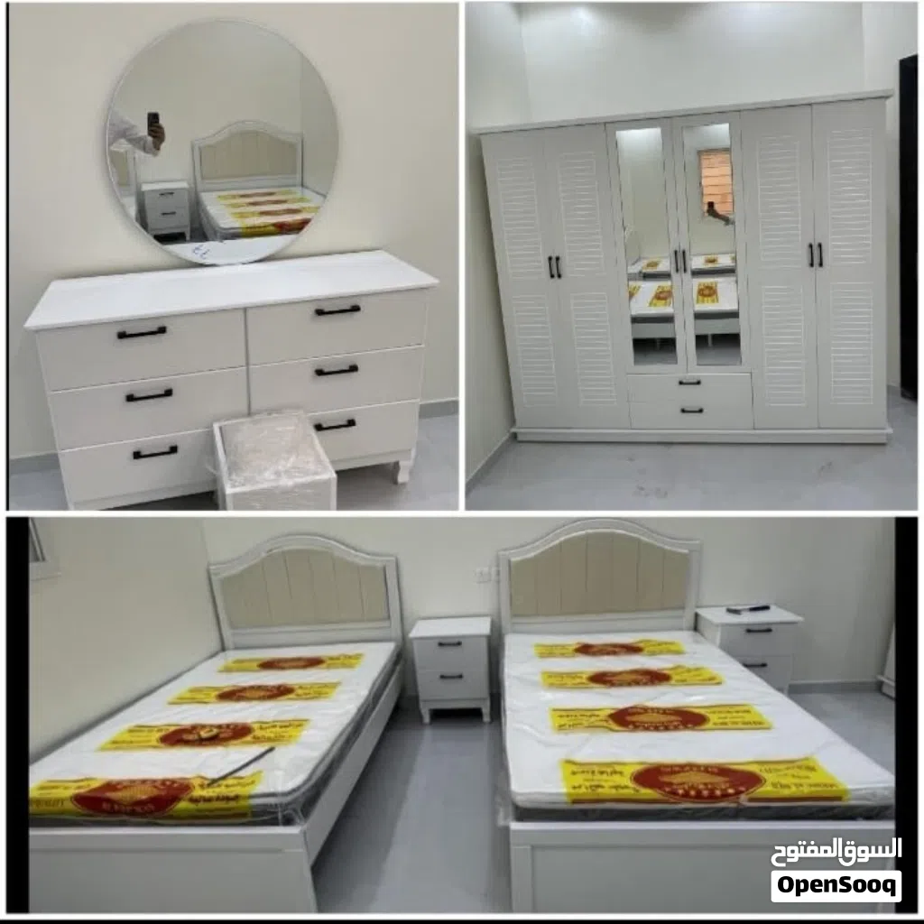 غرف نوم جديده جاهزه ومعدل حسب الطلب ومراتب