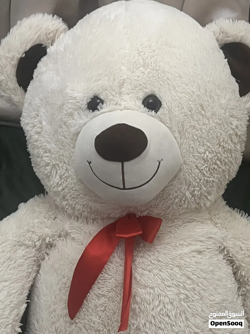 Big teddy bear with a frog