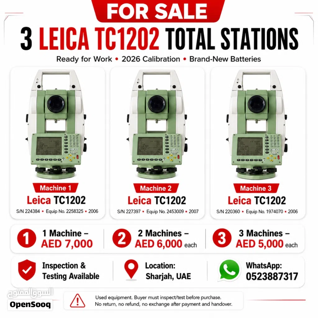 LEICA TOTAL STATIONS FOR SALE – UAE