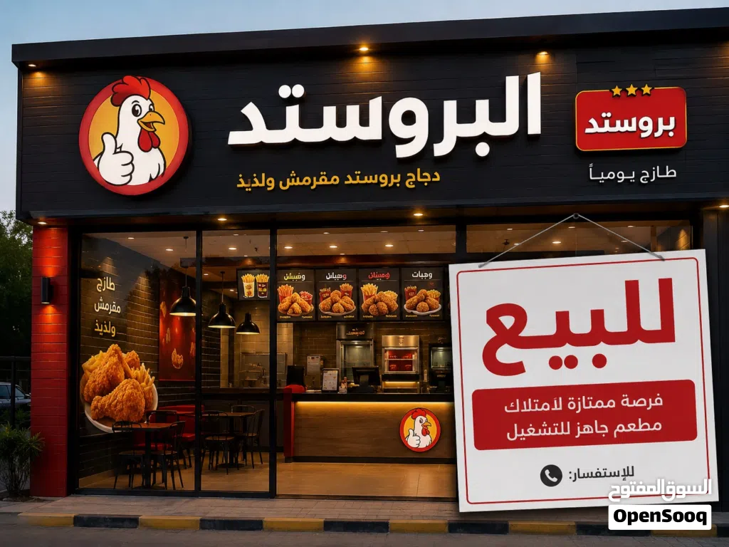 مطعم للبيع مجهز بالكامل