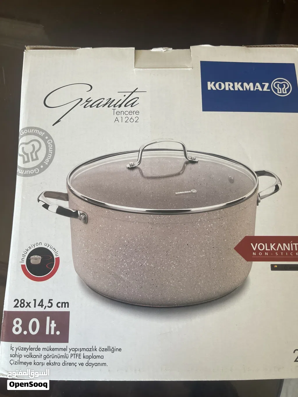 طنجرة جرانيت من الماركة التركية العالمية العريقة كوركماز (Korkmaz) موديل Granita A1262 جديدة للبيع