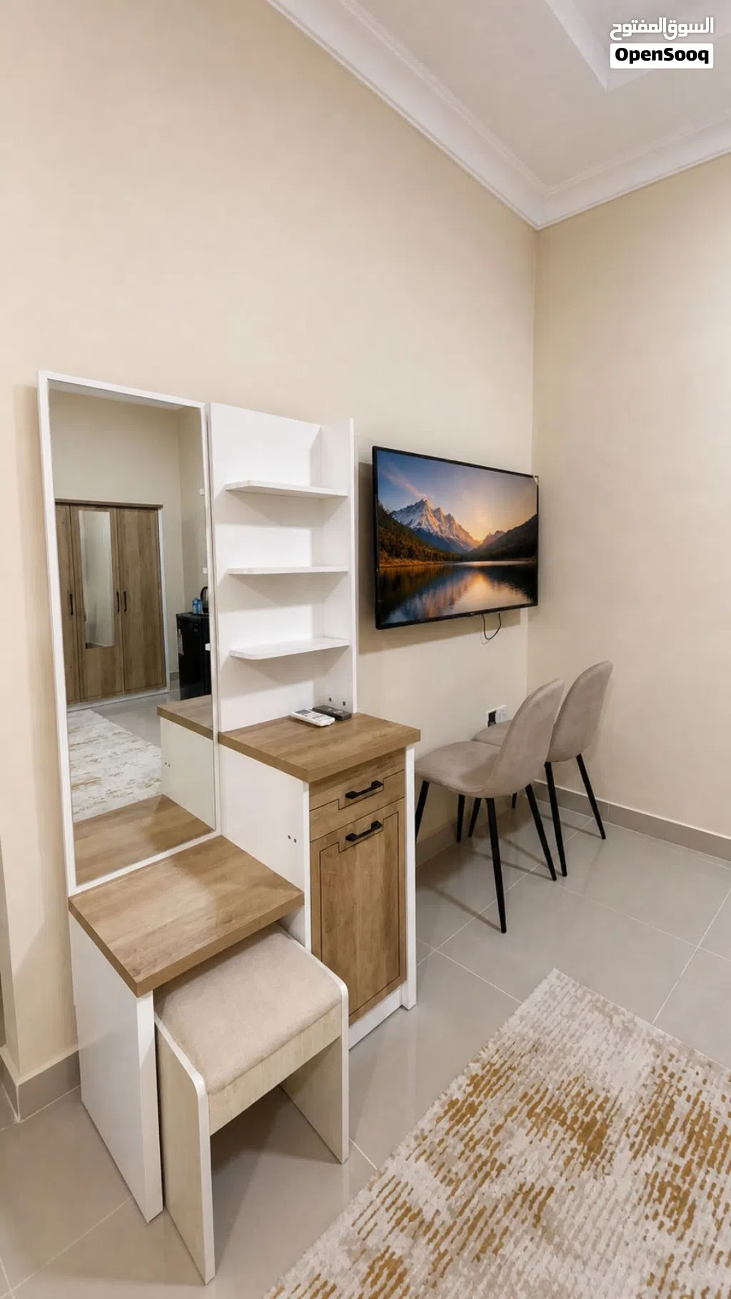 غرفه وحمام مفروشه الخوض غريب من جمبي الخدمات الايجار شهري ويوميFurnished room and bathroom, Al-Khoud