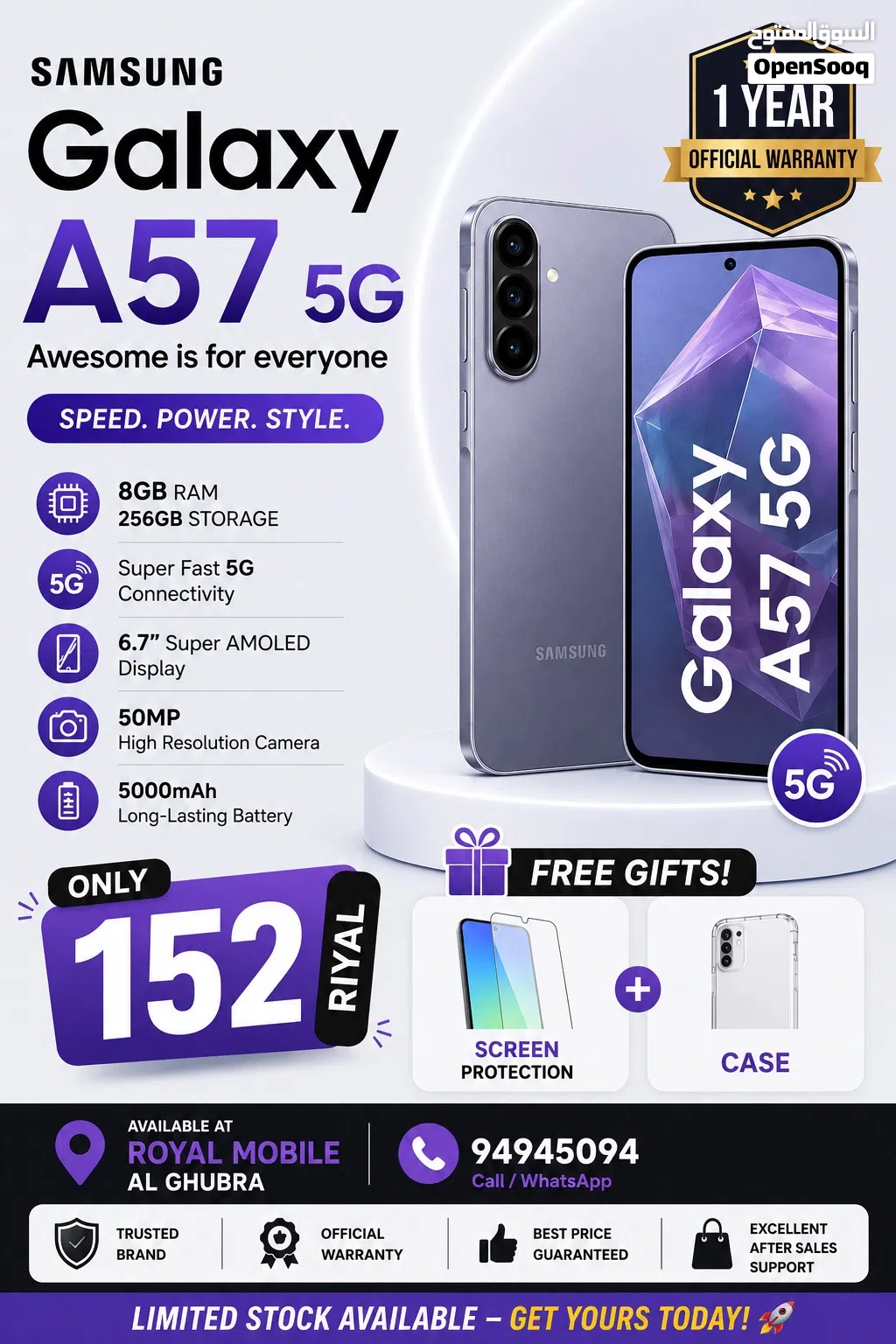 Samsung A57 5G (256GB)