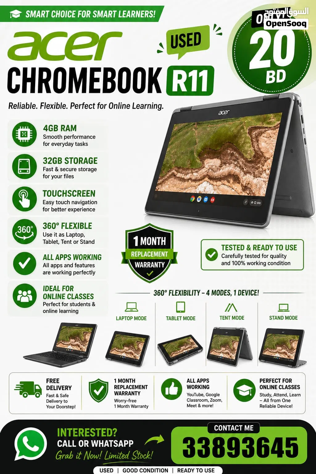 Acer Chromebook 20 BD