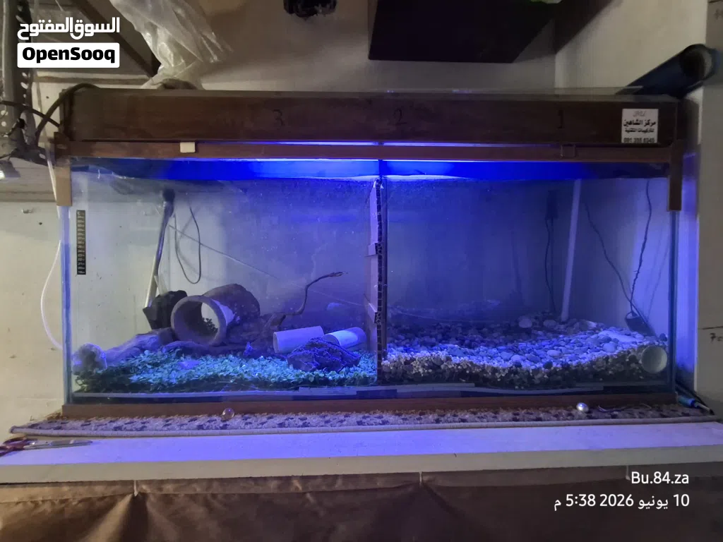 حوض سمك فلتر بايولجي علوي حجم كبير متر وثلاثين سانتي 1.30cm