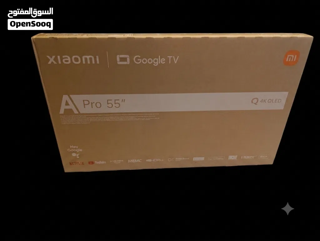 شاشة شاومي الذكية 55 بوصة (Xiaomi A Pro 55" 4K QLED) - جديدة بالكرتونة