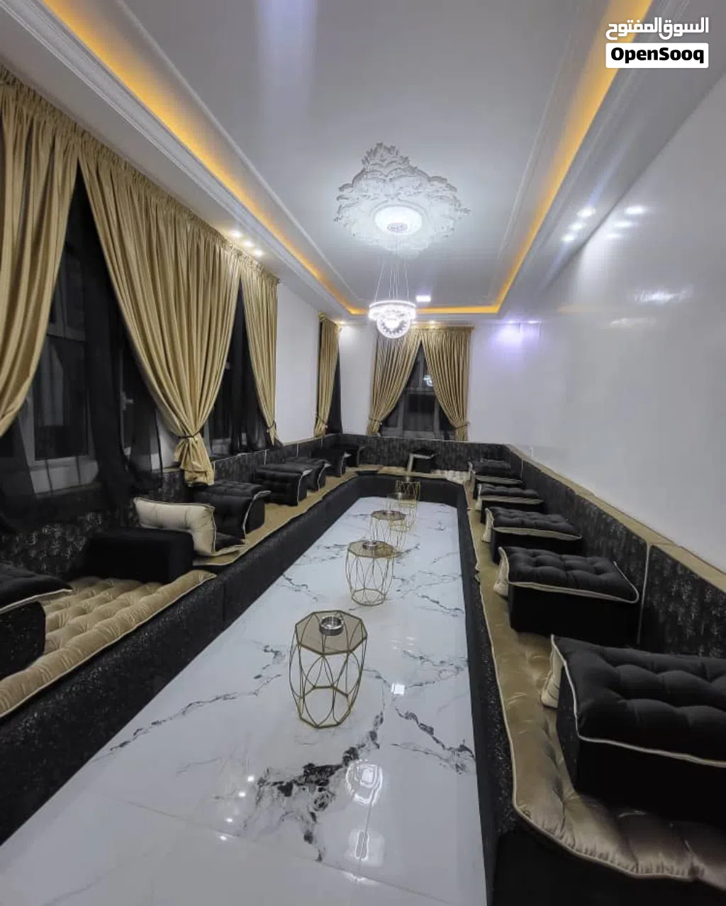 شقة مفروشة فاخرة للإيجار ملكي vip في أرقى أحياء صنعاء حده وبيت بوس وشارع الخمسين والاصبحي مختلفات