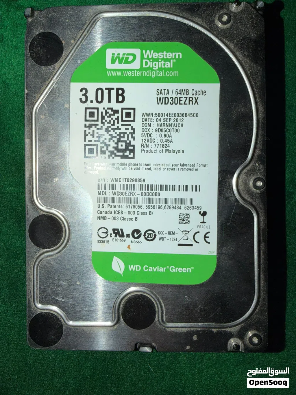 Wd 3 terabytes هارد ديسك