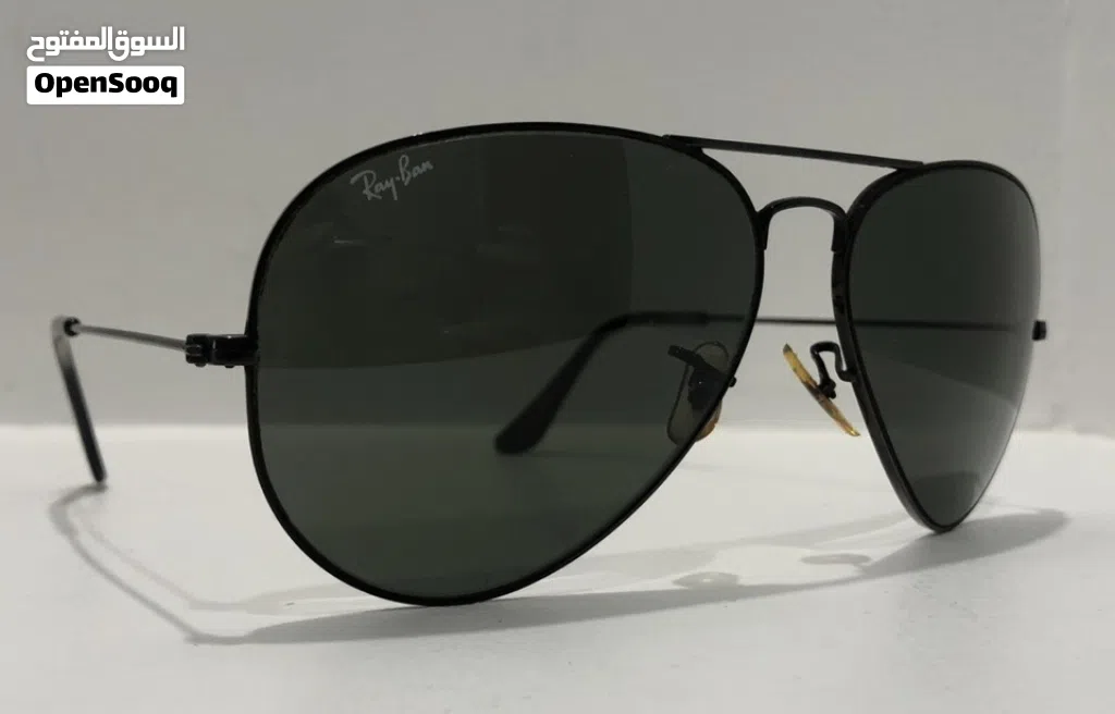 VINTAGE B&L RAY-BAN AVIATOR SUNGLASSES BLACK USA Bausch Lomb