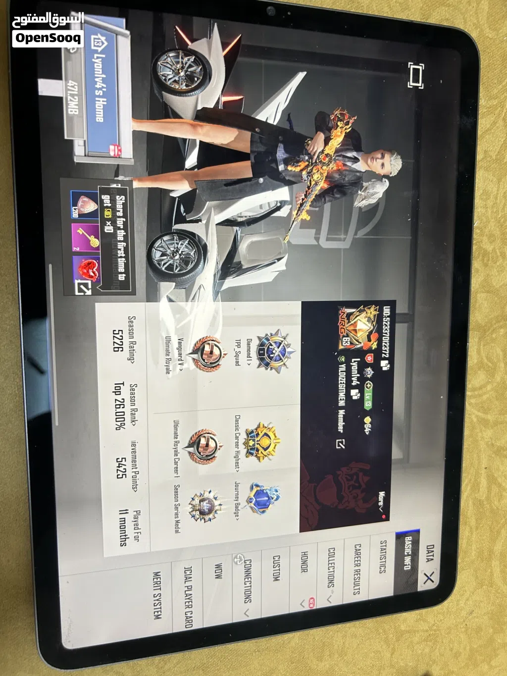 Pubgm account for sale 90 omr