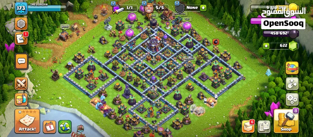 حساب كلاش تاون 15 بسعر جدا مناسب