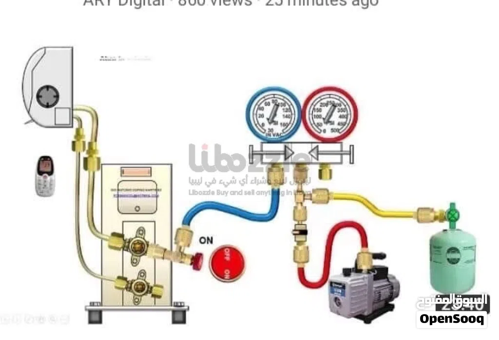 فني تكييف وتبريد فك وتركيب وصيانة المكيفات والثلاجات