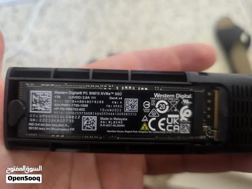 هارد nvme 1tb gen 4 wd black