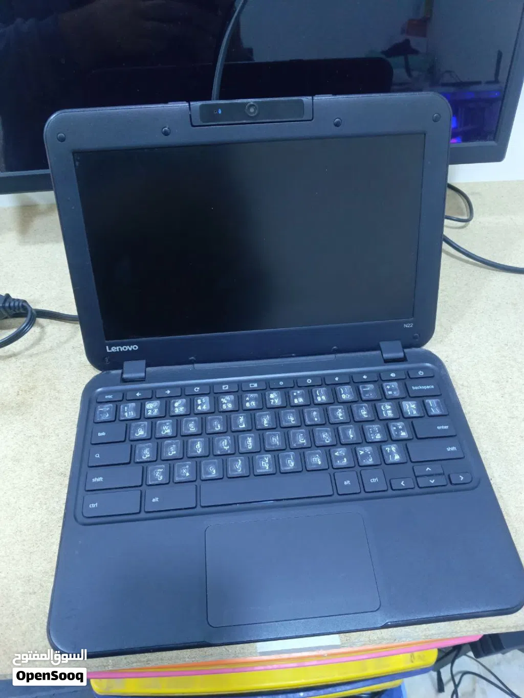 Lenovo N22 Chromebook شاشة 11.6 إنج HD معالج Intel Celeron موفّر للطاقة رام 4GB تخزين eMMC سريع ب