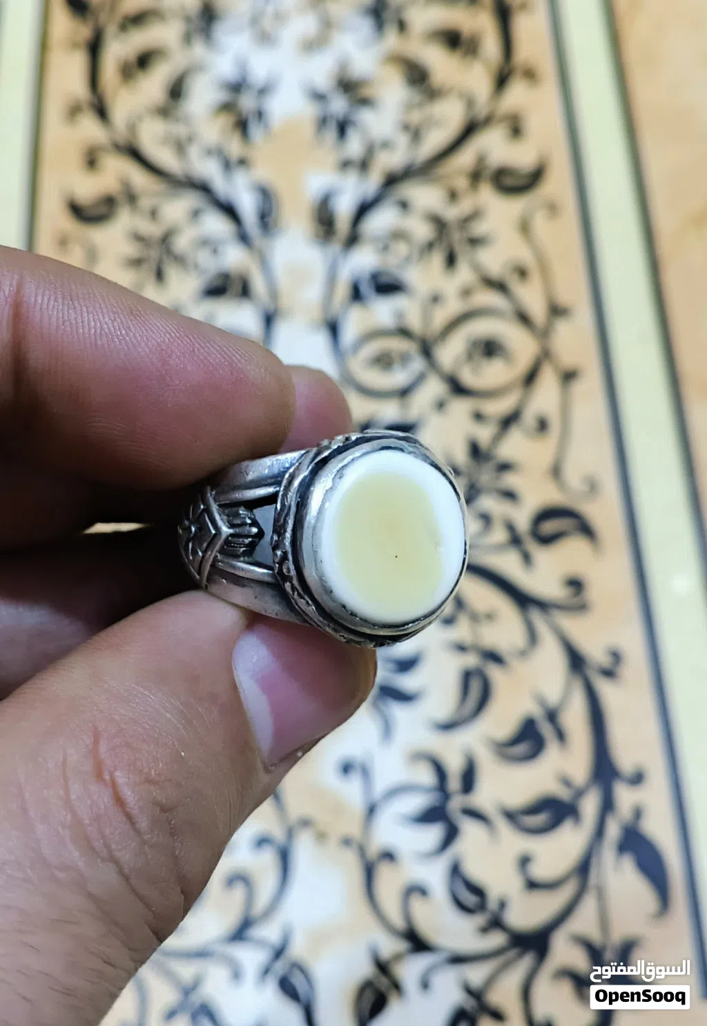 خاتم عطف بحري مشروط صياغته يدويه ثقيله جميل جدا الخاتم عطف بحري صياغته يدويه ثقيله جدا جدا