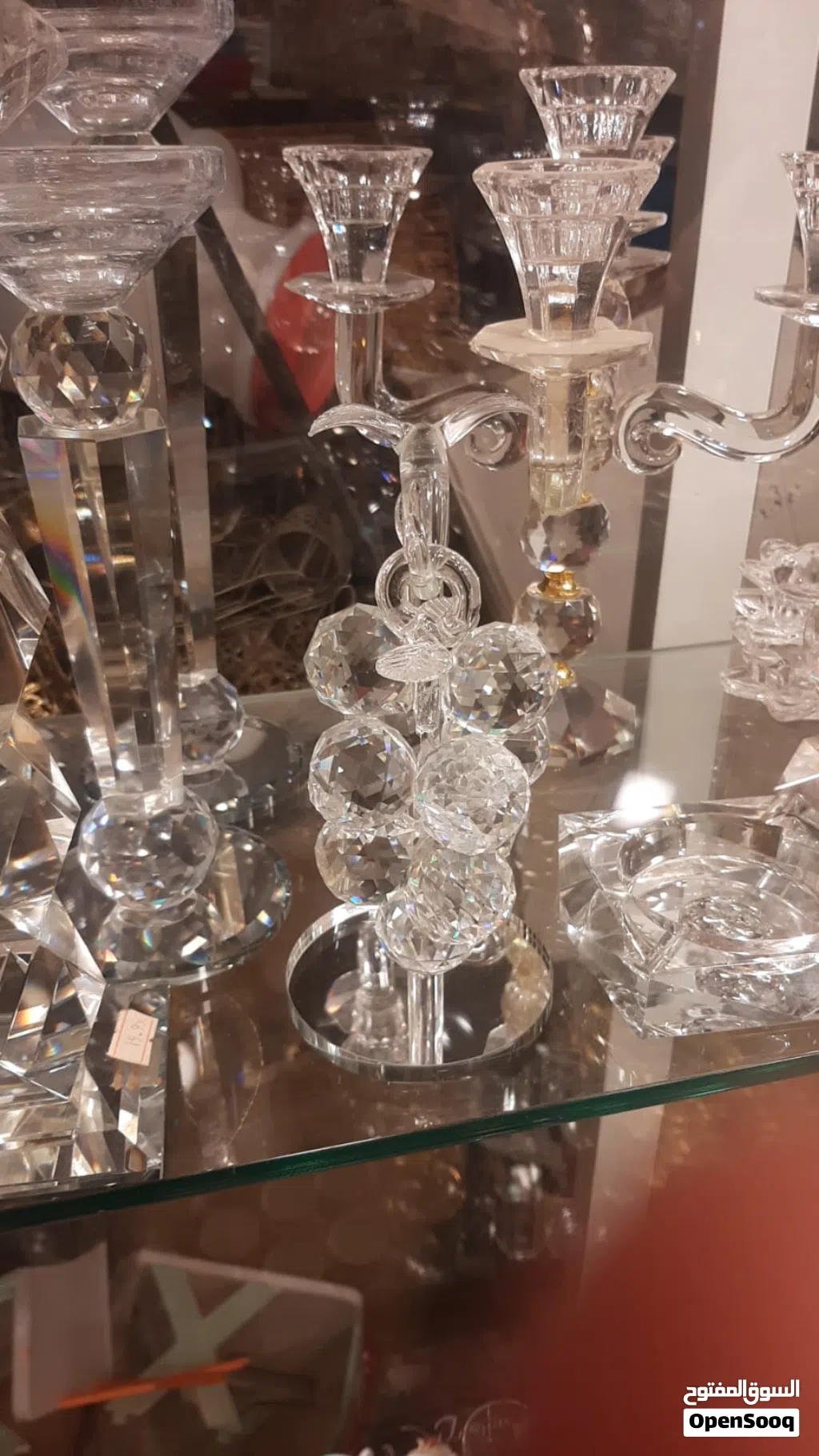 تحف وشمعدان كريستال