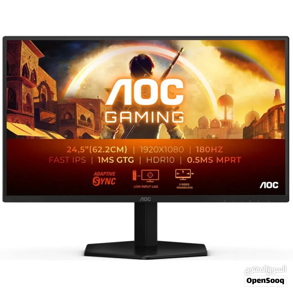 شاشة AOC Gaming 24” IPS 180Hz 0.5ms FHD كالجديدة