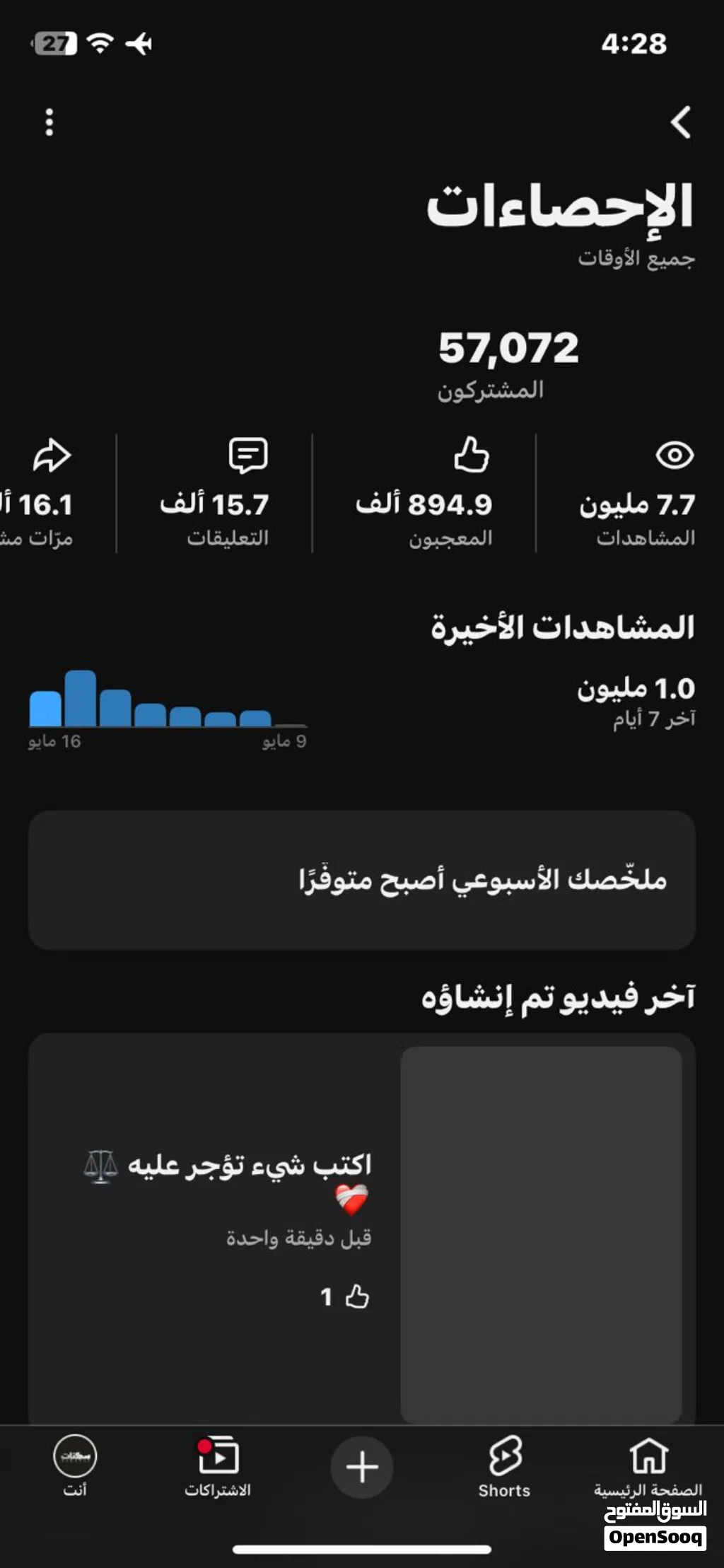قناة يوتيوب للبيع