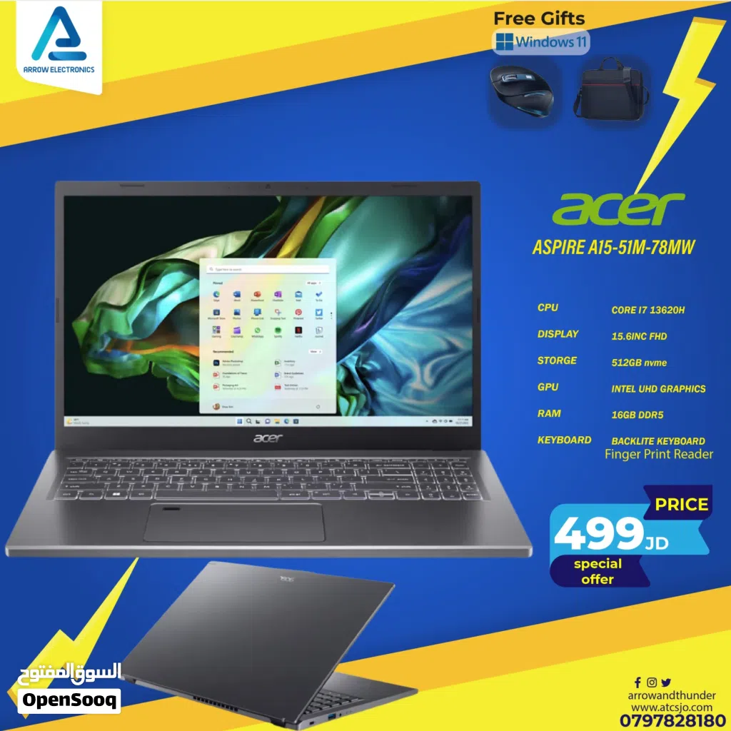 لابتوب ايسر اي 7 Laptop Acer i7 بافضل الاسعار