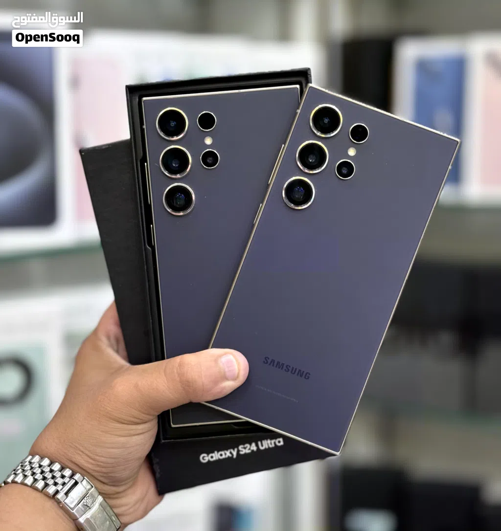 عرض خاص : Samsung S24 ultra 512gb بالذاكرة العملاقة هاتف نظيف بحالة الوكالة بدون اي شموخ أو مشاكل