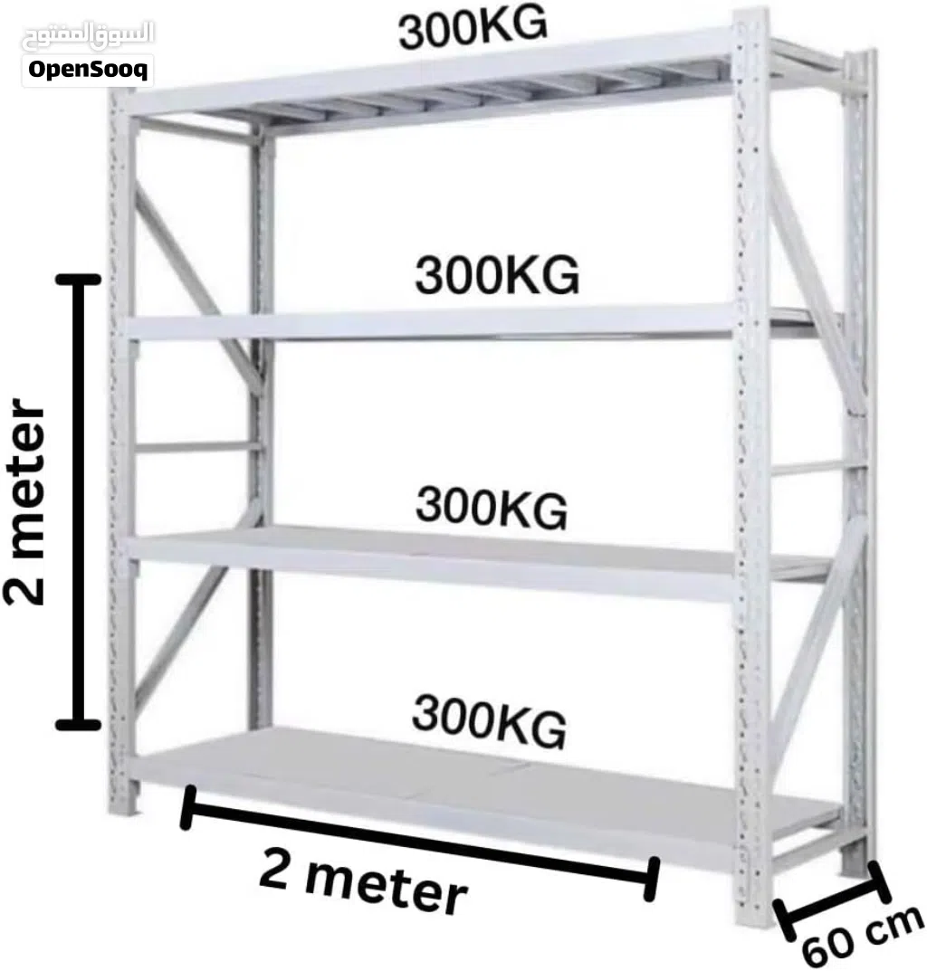 Havey Duty Storage Rack 200cm *60cm *200cm with 4 Lyer