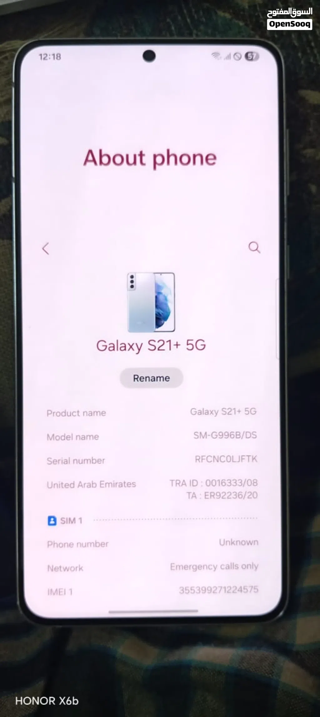 Samsung Galaxy S21 Plus 5G Blue 256GB Used – Excellent Condition
