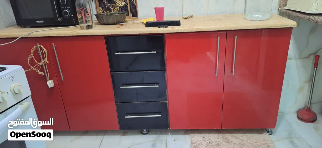دولاب مطبخ ام دي اف