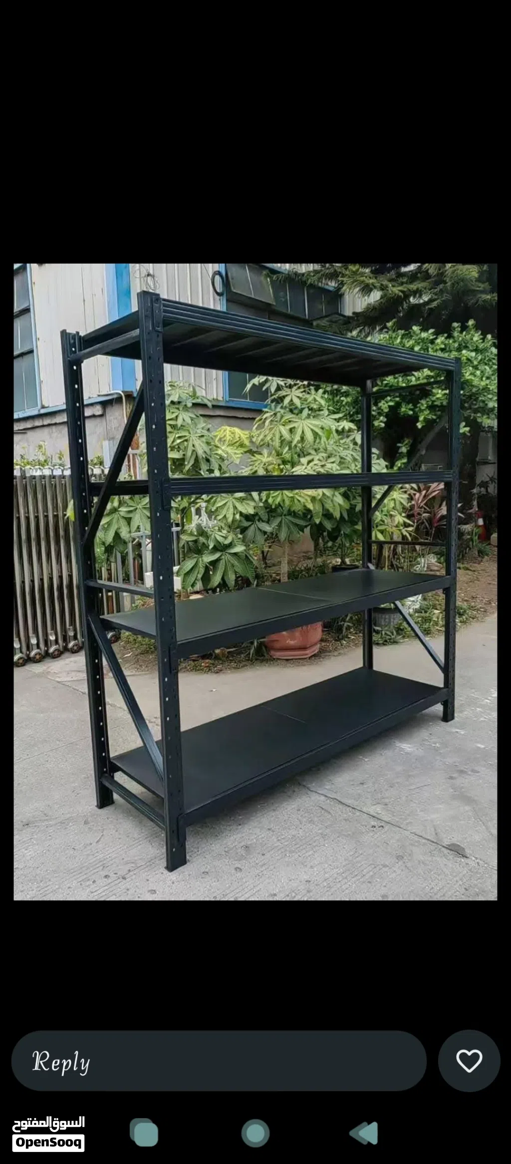 black shelf
