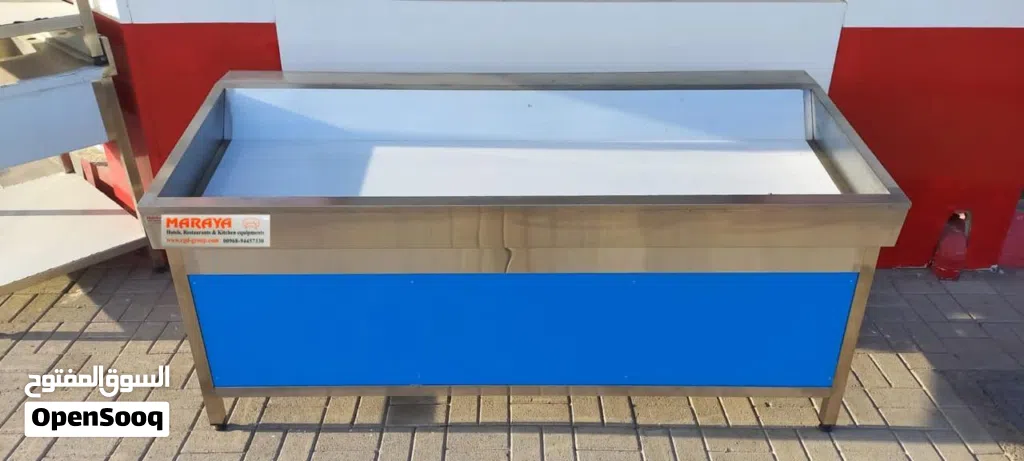 ثلاجات وطاولات عرض أسماك عالية الجودة - Glass top Fish display Fridge
