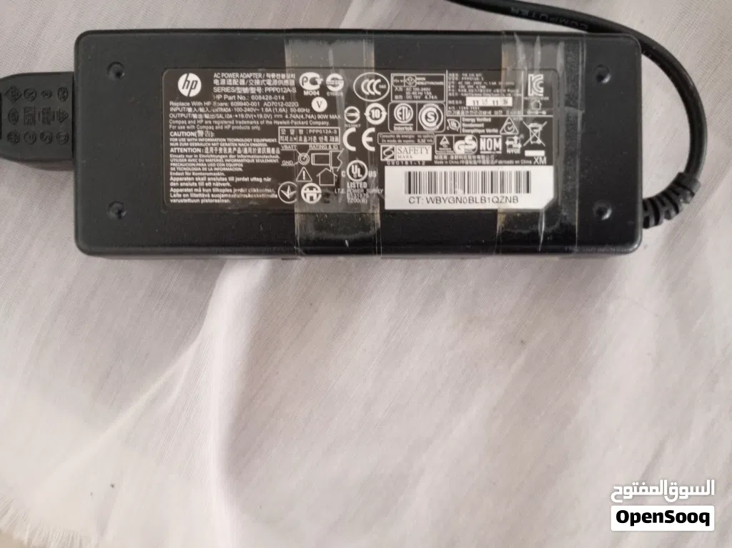 شحن لابتوب hp اصلي كاش أو حواله