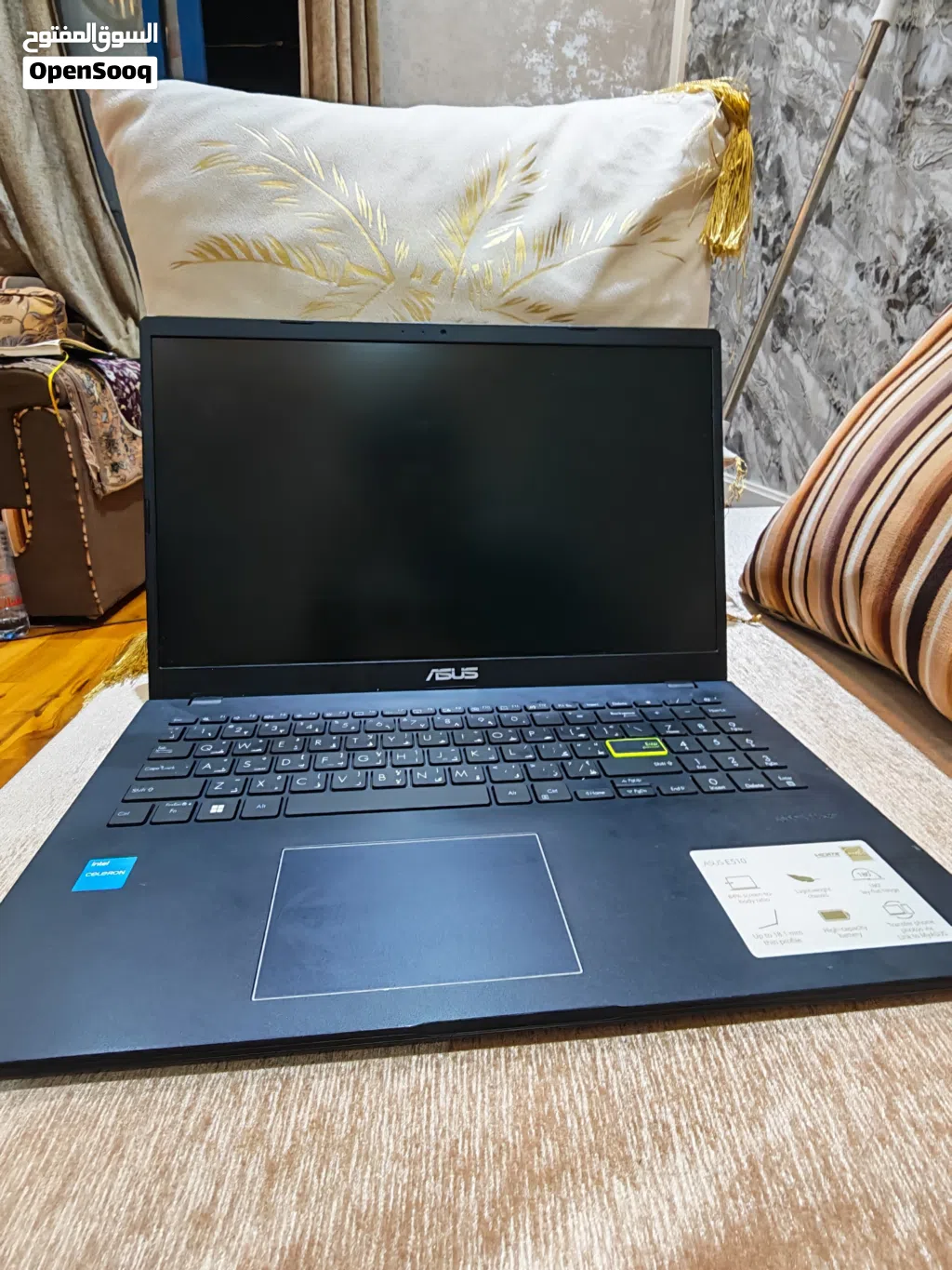 للبيع لابتوب ASUS E510 استعمال اقل من شهر فقط حاله جديدة جدا مع الشاحن الاصلي و الكرتون laptop for s