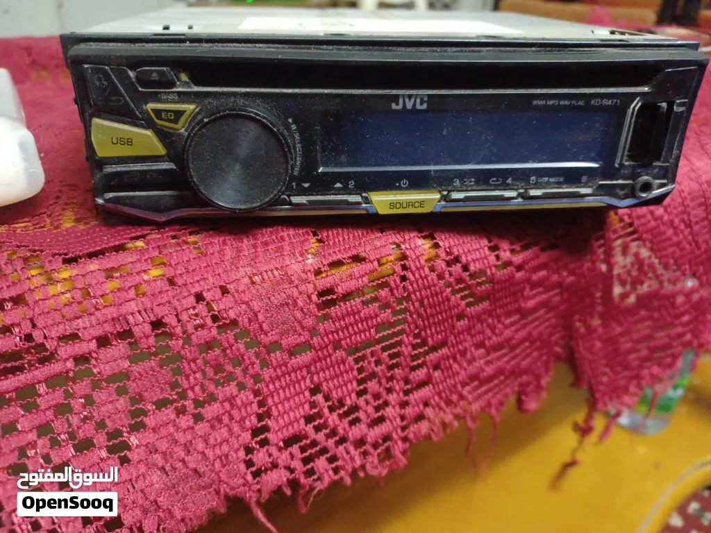 مسجل JVC شغال فلاشة AUX صوت صافي دقة حلوه مشاءالله